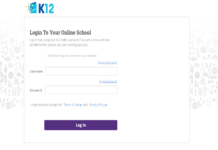 K12 online school login