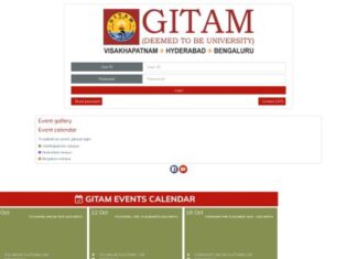 GITAM web login