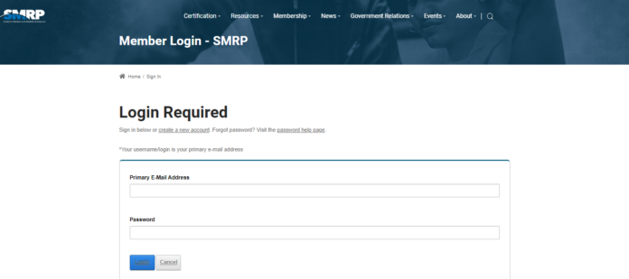 How To Smrp Login & Register New Account Smrp.org